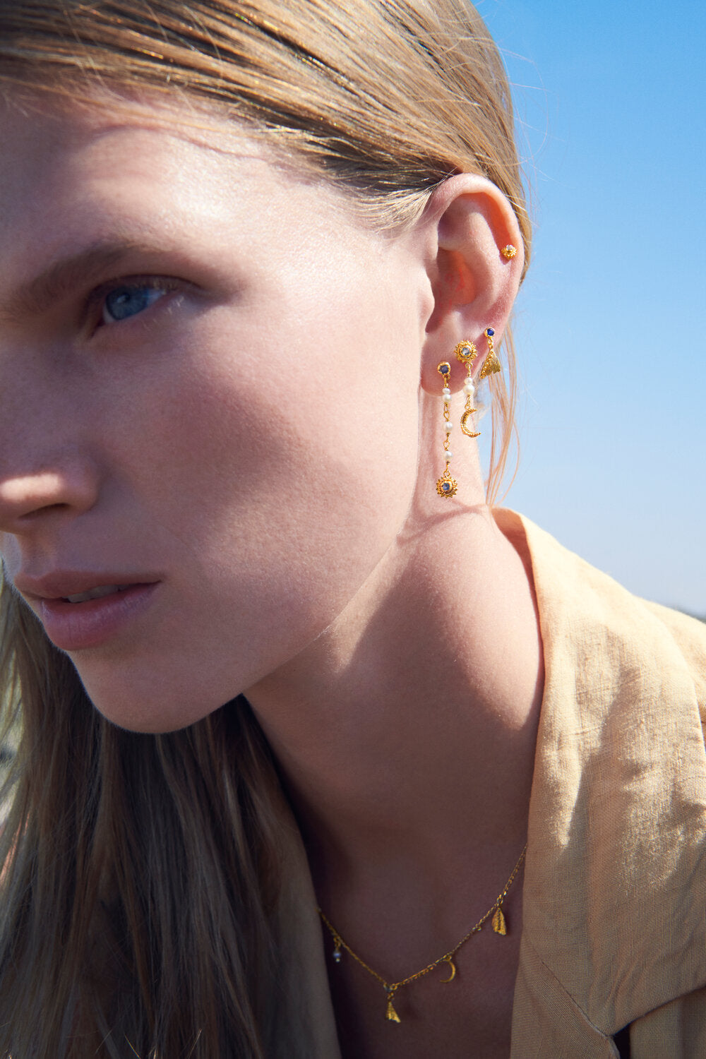 Sunniva Ørering - 18 karat forgyldt